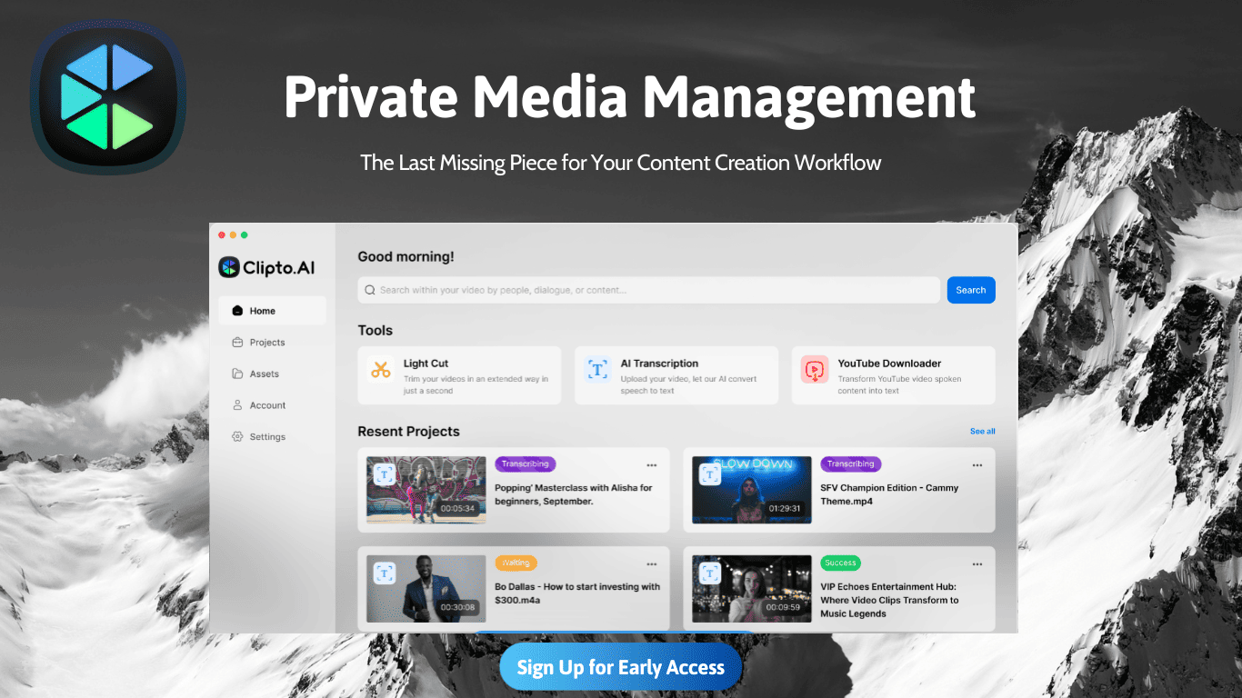 Clipto - The Best Free Tool for Transcribing Audio & Video to Text 5 Clipto