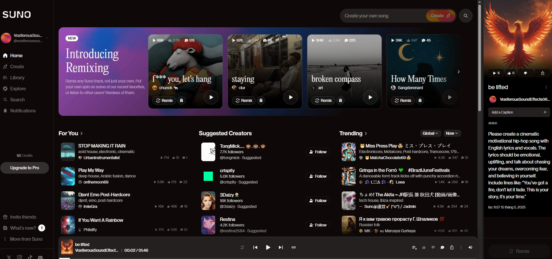 Top 6 AI Music Generators in 2025 - Which One Should You Choose? 2 Suno AI